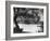 People Boat Riding in Prospect Park-Ed Clark-Framed Photographic Print