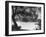 People Boat Riding in Prospect Park-Ed Clark-Framed Photographic Print