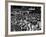 People Crowding the Stock Exchange Building-Charles E^ Steinheimer-Framed Photographic Print