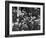 People Crowding the Stock Exchange Building-Charles E^ Steinheimer-Framed Photographic Print