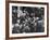 People Crowding the Stock Exchange Building-Charles E^ Steinheimer-Framed Photographic Print