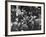 People Crowding the Stock Exchange Building-Charles E^ Steinheimer-Framed Photographic Print