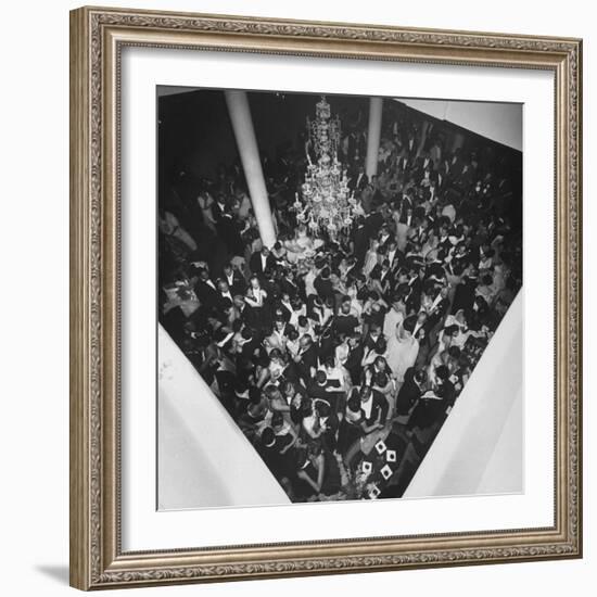 People Dancing at a Party for the Manizales Fair-null-Framed Photographic Print