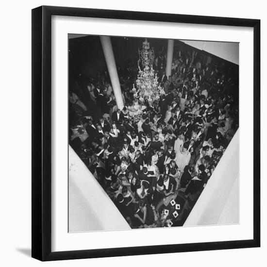 People Dancing at a Party for the Manizales Fair-null-Framed Photographic Print