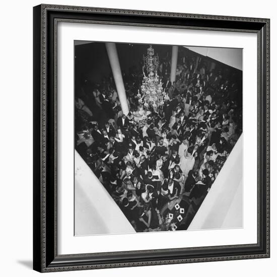 People Dancing at a Party for the Manizales Fair-null-Framed Photographic Print