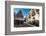 People Dining in Piazza Duomo in Front of Cathedral of San Giorgio in Ragusa Ibla-Martin Child-Framed Photographic Print