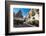 People Dining in Piazza Duomo in Front of Cathedral of San Giorgio in Ragusa Ibla-Martin Child-Framed Photographic Print