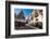 People Dining in Piazza Duomo in Front of Cathedral of San Giorgio in Ragusa Ibla-Martin Child-Framed Photographic Print