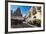 People Dining in Piazza Duomo in Front of Cathedral of San Giorgio in Ragusa Ibla-Martin Child-Framed Photographic Print