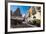 People Dining in Piazza Duomo in Front of Cathedral of San Giorgio in Ragusa Ibla-Martin Child-Framed Photographic Print