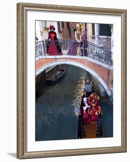 People Dressed in Costumes For the Annual Carnival Festival, Venice, Italy-Jim Zuckerman-Framed Photographic Print