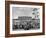 People Entering Coney Island Amusement Park-Ed Clark-Framed Photographic Print