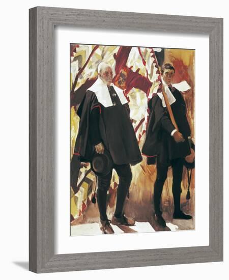 People from Roncal-Joaquín Sorolla y Bastida-Framed Art Print