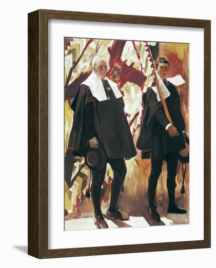 People from Roncal-Joaquín Sorolla y Bastida-Framed Art Print