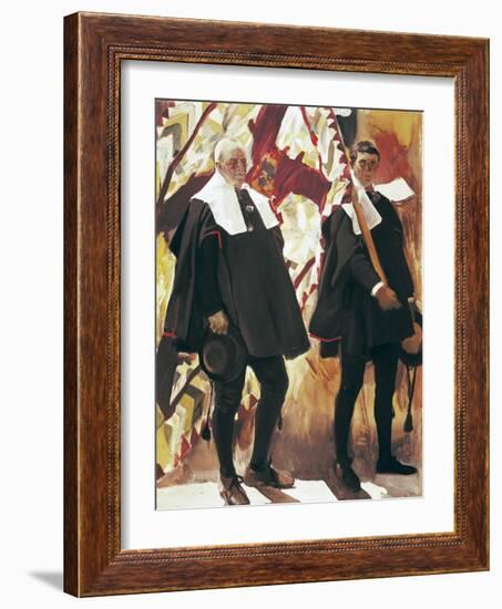 People from Roncal-Joaquín Sorolla y Bastida-Framed Art Print