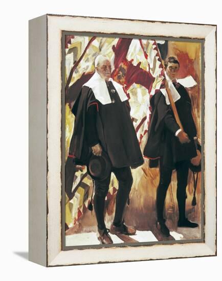 People from Roncal-Joaquín Sorolla y Bastida-Framed Stretched Canvas