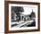 People Hanging Around Outside Railroad Station-Wallace G^ Levison-Framed Photographic Print