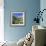 People Hiking Through Rocky Landscape of Les Calanques, Southern France-Markus Lange-Framed Photographic Print displayed on a wall