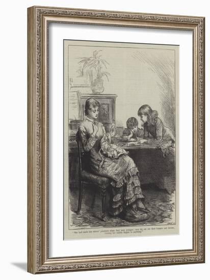 People I Have Met, the Governess-Frederick Barnard-Framed Giclee Print