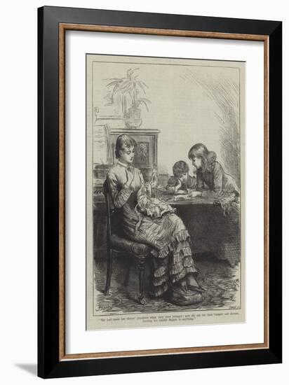 People I Have Met, the Governess-Frederick Barnard-Framed Giclee Print