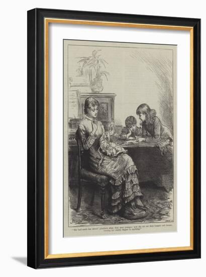 People I Have Met, the Governess-Frederick Barnard-Framed Giclee Print