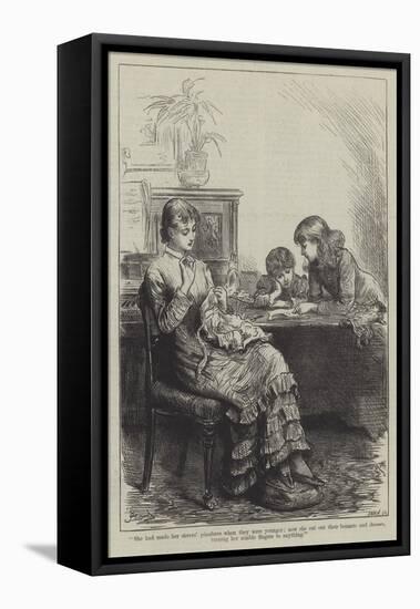 People I Have Met, the Governess-Frederick Barnard-Framed Premier Image Canvas