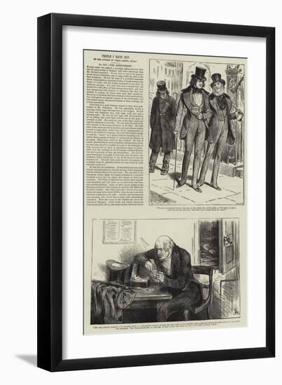 People I Have Met, the Spendthrift-Frederick Barnard-Framed Giclee Print