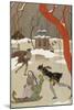 People Ice Skating-Georges Barbier-Mounted Giclee Print