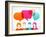 People Icons with Colorful Dialog Speech Bubbles-Marish-Framed Art Print