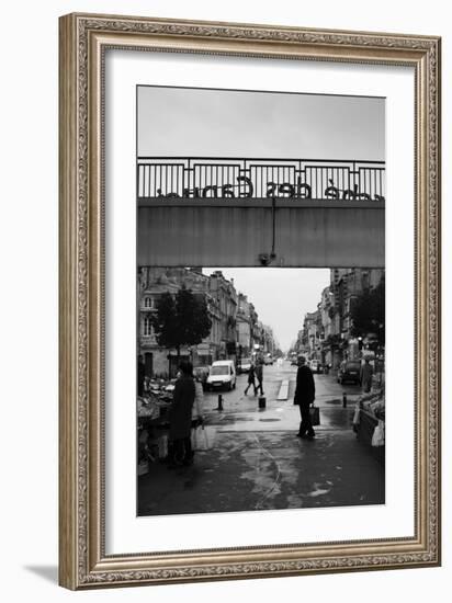 People in a Market, Marche Des Capucins, Bordeaux, Gironde, Aquitaine, France-null-Framed Photographic Print