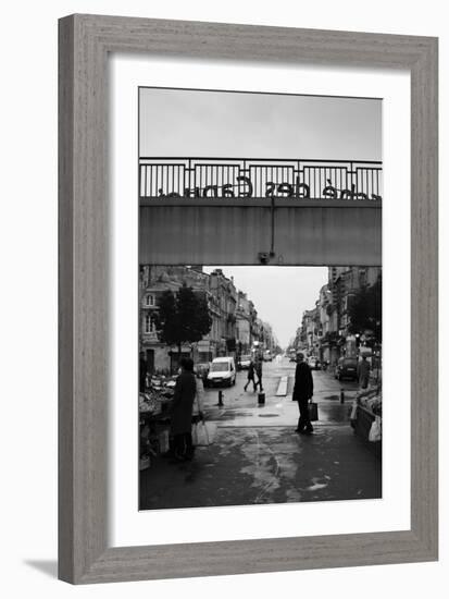 People in a Market, Marche Des Capucins, Bordeaux, Gironde, Aquitaine, France-null-Framed Photographic Print