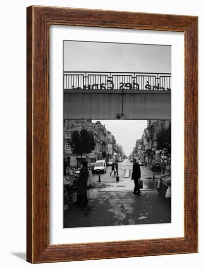 People in a Market, Marche Des Capucins, Bordeaux, Gironde, Aquitaine, France-null-Framed Photographic Print