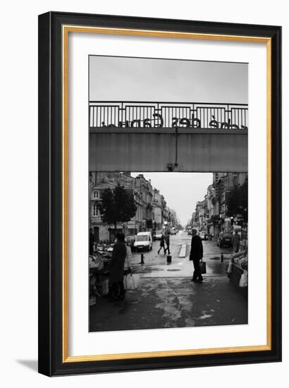 People in a Market, Marche Des Capucins, Bordeaux, Gironde, Aquitaine, France-null-Framed Photographic Print