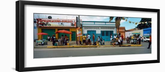 People in a Street Market, Carupano, Sucre State, Venezuela-null-Framed Photographic Print