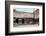 People in Front of Shops and under Metal Awning on Edisto Island, South Carolina, 1956-Walter Sanders-Framed Photographic Print