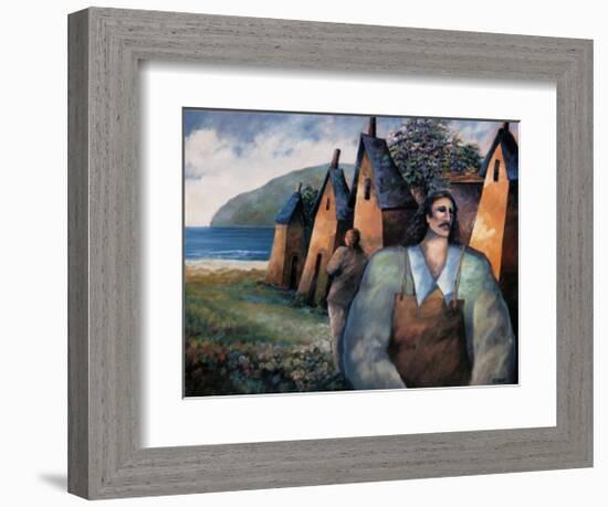 People in the Country-Claudette Castonguay-Framed Art Print