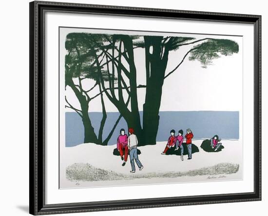 People in the park-Beatrice Seiden-Framed Limited Edition