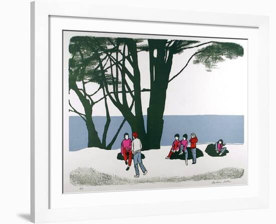 People in the park-Beatrice Seiden-Framed Limited Edition
