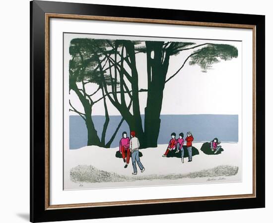 People in the park-Beatrice Seiden-Framed Limited Edition