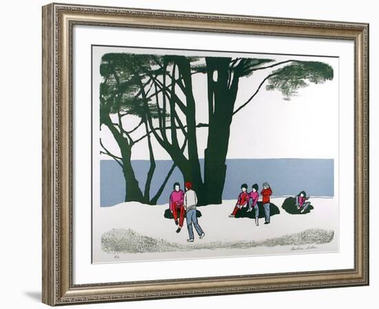 People in the park-Beatrice Seiden-Framed Limited Edition