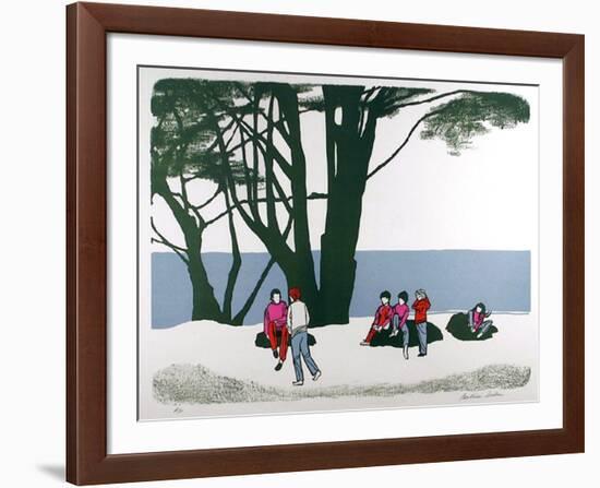 People in the park-Beatrice Seiden-Framed Limited Edition