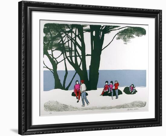 People in the park-Beatrice Seiden-Framed Limited Edition
