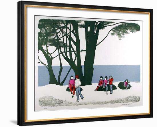 People in the park-Beatrice Seiden-Framed Limited Edition