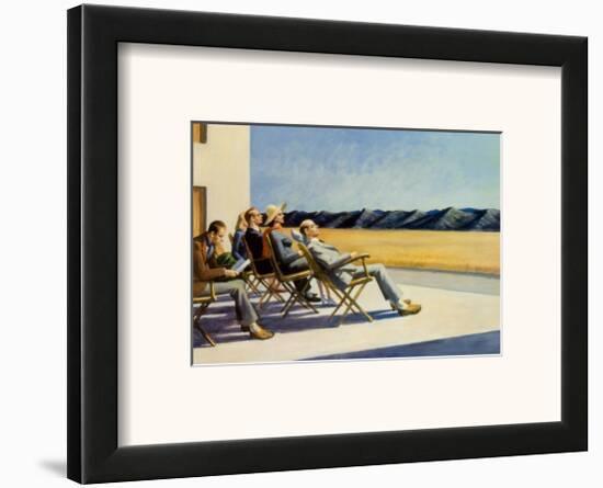 People in the Sun-Edward Hopper-Framed Art Print