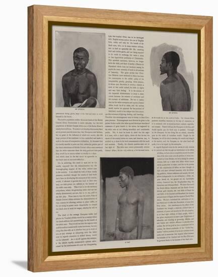 People of British Central Africa-Harry Hamilton Johnston-Framed Premier Image Canvas