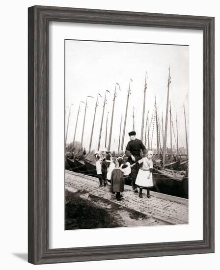 People of Marken Island, Netherlands, 1898-James Batkin-Framed Photographic Print