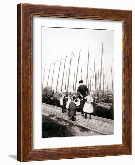 People of Marken Island, Netherlands, 1898-James Batkin-Framed Photographic Print