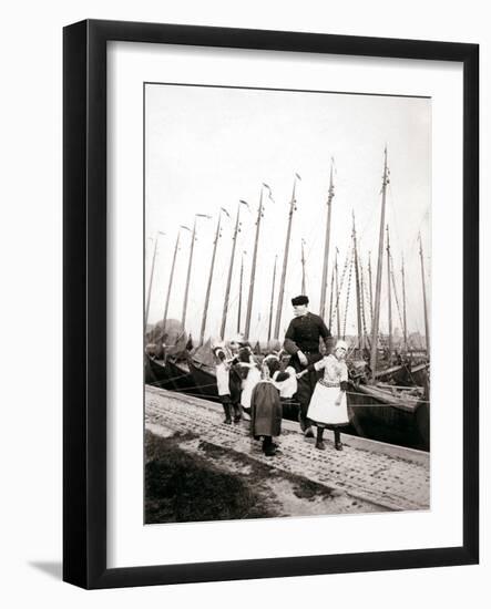 People of Marken Island, Netherlands, 1898-James Batkin-Framed Photographic Print