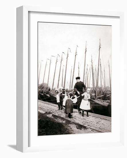 People of Marken Island, Netherlands, 1898-James Batkin-Framed Photographic Print