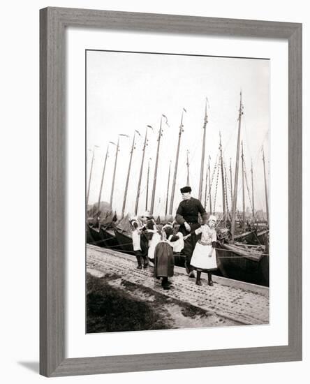 People of Marken Island, Netherlands, 1898-James Batkin-Framed Photographic Print
